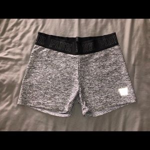 Pink Victoria’s Secret spandex shorts
